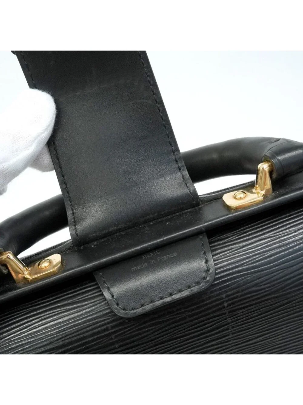 Louis Vuitton Business Bag Epi Serviette Fermoir Noir